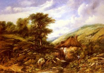Frederick Waters Watts : An Overshot Mill In A Wooded Valleyer